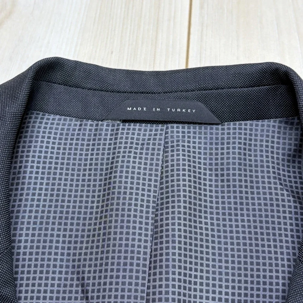 Hugo Boss Men's Super 120 100% Wool Birdseye Suit Gray Size 42R 36x32 - Picture 10 of 16